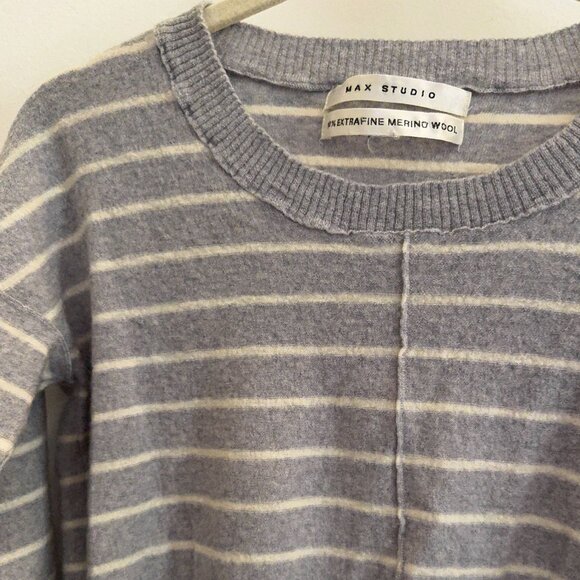 🧶 Max Studio 100% Extra Fine Merino Wool Sweater | Size S - Picture 4 of 5